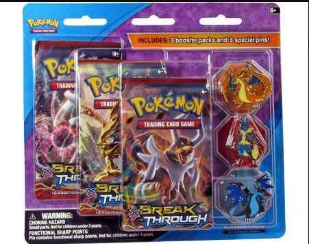 BREAKthrough Mega Evolution 3 Pin Blister Baker Breaks BREAKthrough Mega Evolution 3 Pin Blister Baker Breaks