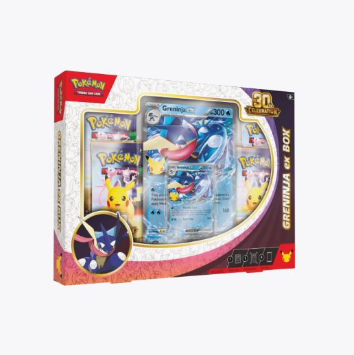 Pokémon TCG: 30th Celebration Sylveon ex Box or Greninja ex Box PREORD – Baker Breaks